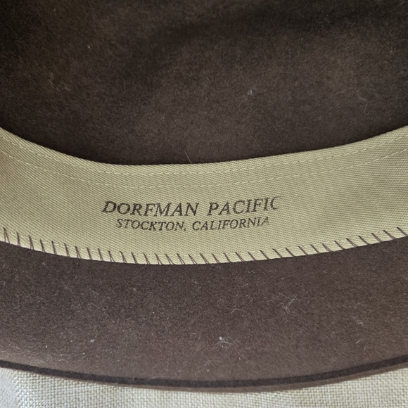 Dorfman Pacific Brown Fedora Hat - Picture 2 of 7